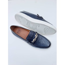 Navy blue cupsole sneakers