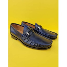 Italian leather loafers -...