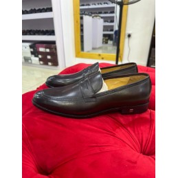Brown leather Penny loafers