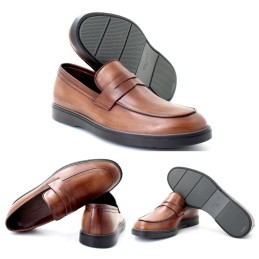 Italian brown leather sneaker