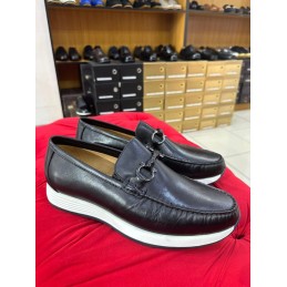 Base London wetlook loafers