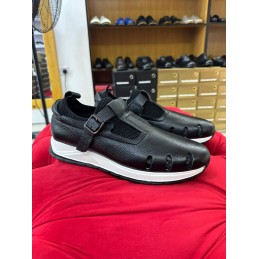 CL Black men shoe with bow tie