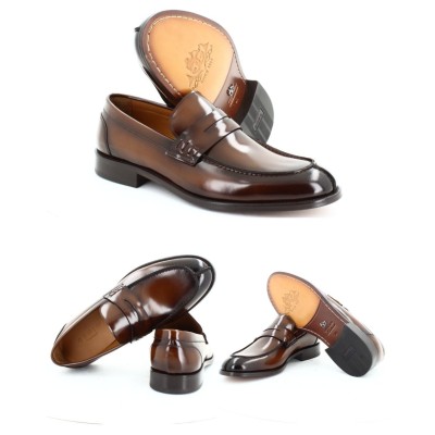 Genio brown leather penny...