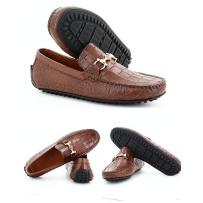 Genio brown leather drivers