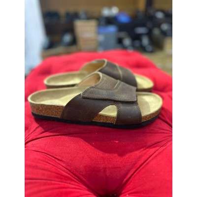 Birkenstock brown leather...